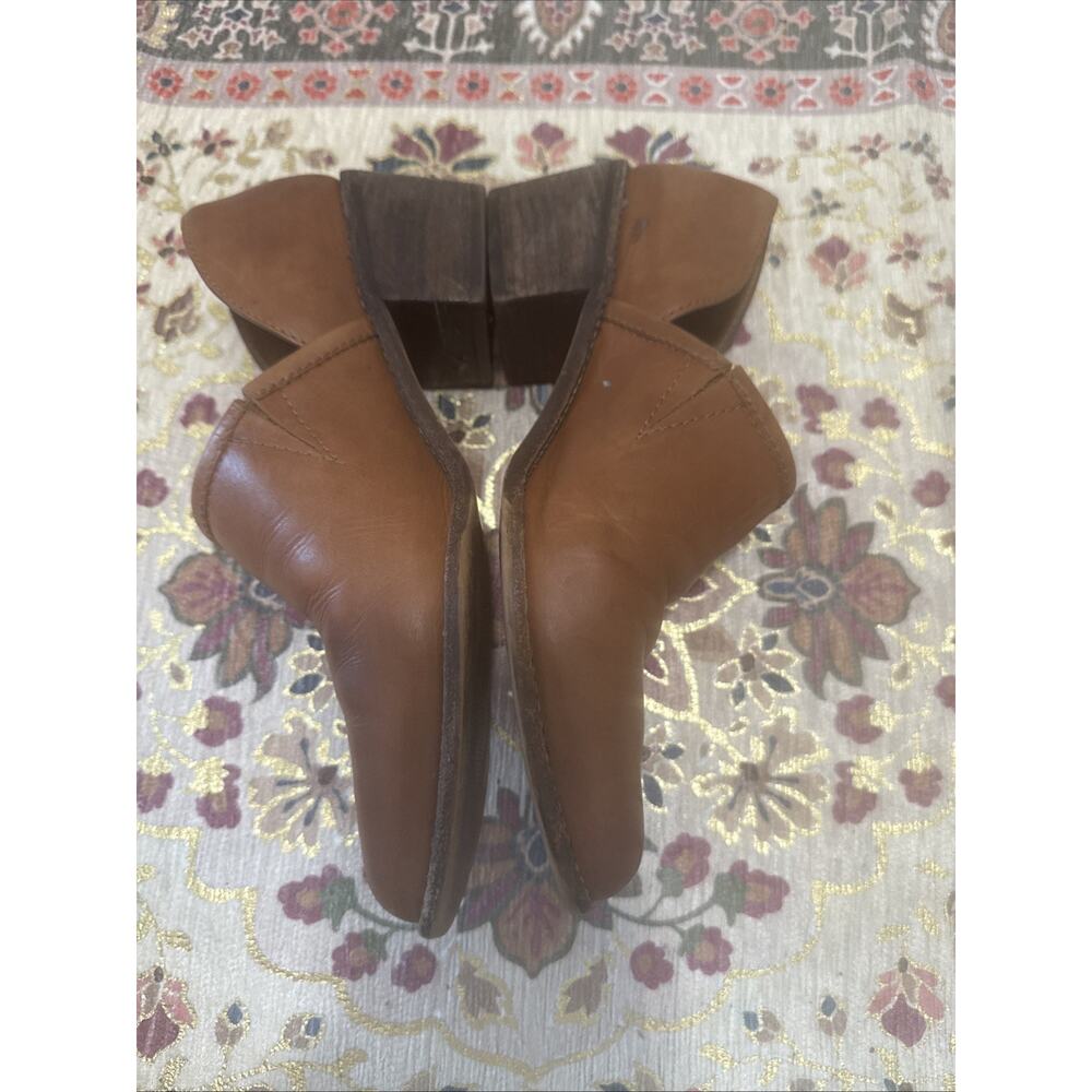 Madewell Brady Low Cut Bootie Womens Sz 8.5M English Saddle Brown Leather Shoes - Picture 6 of 9